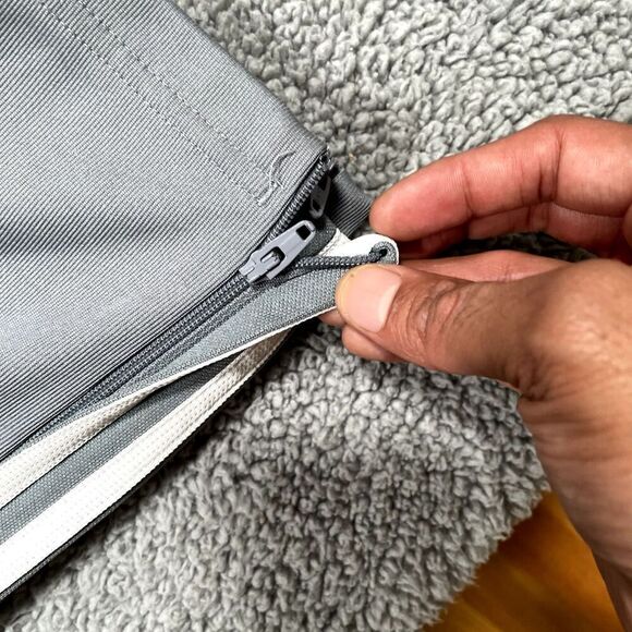 Adidas Aeroready Men's Track Pants Slim Gray Zip Ankle Athletic Sport Small - Picture 7 of 8